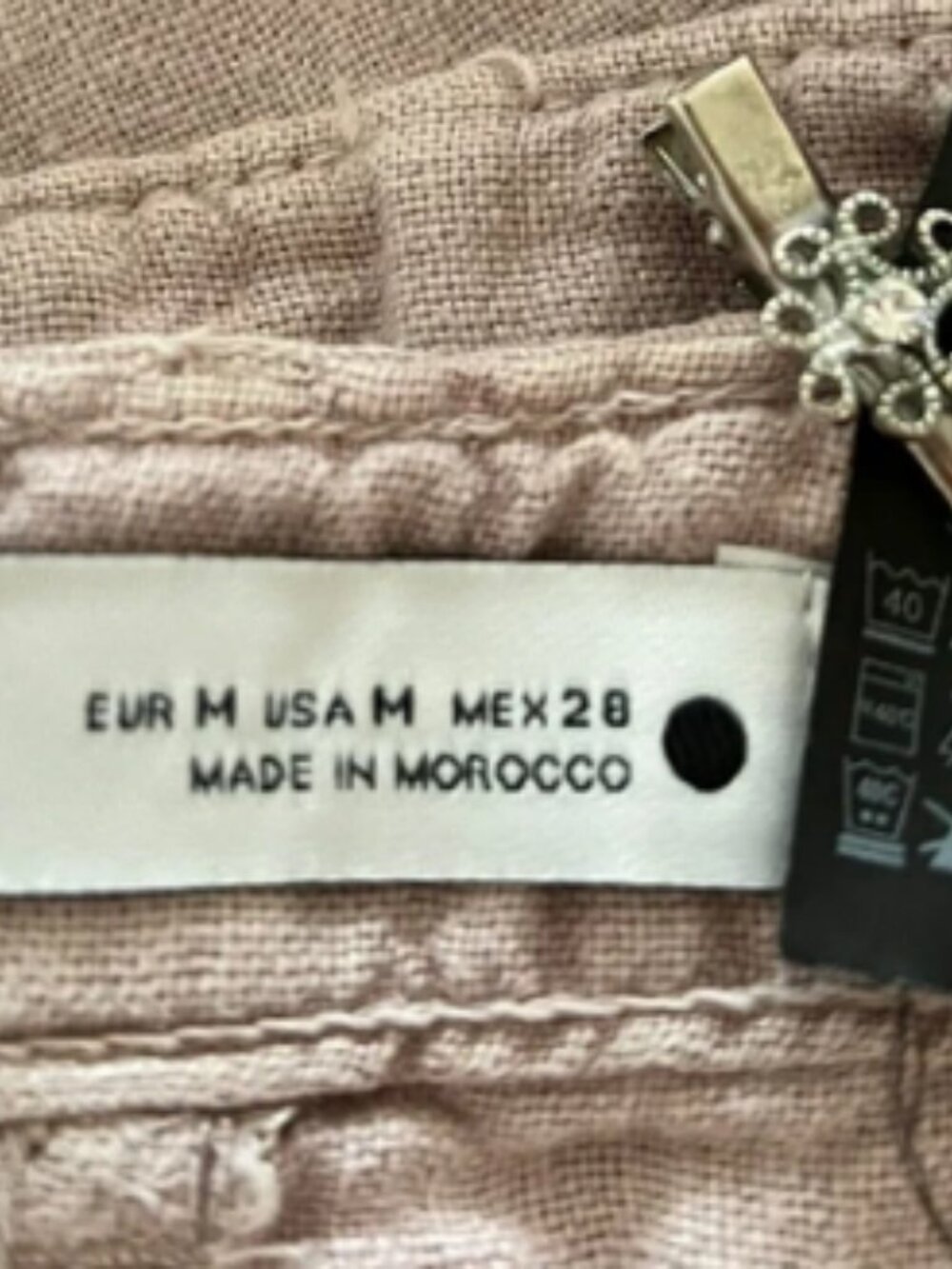 ZARA Moroccan style linen long dress - Picture 3 of 3
